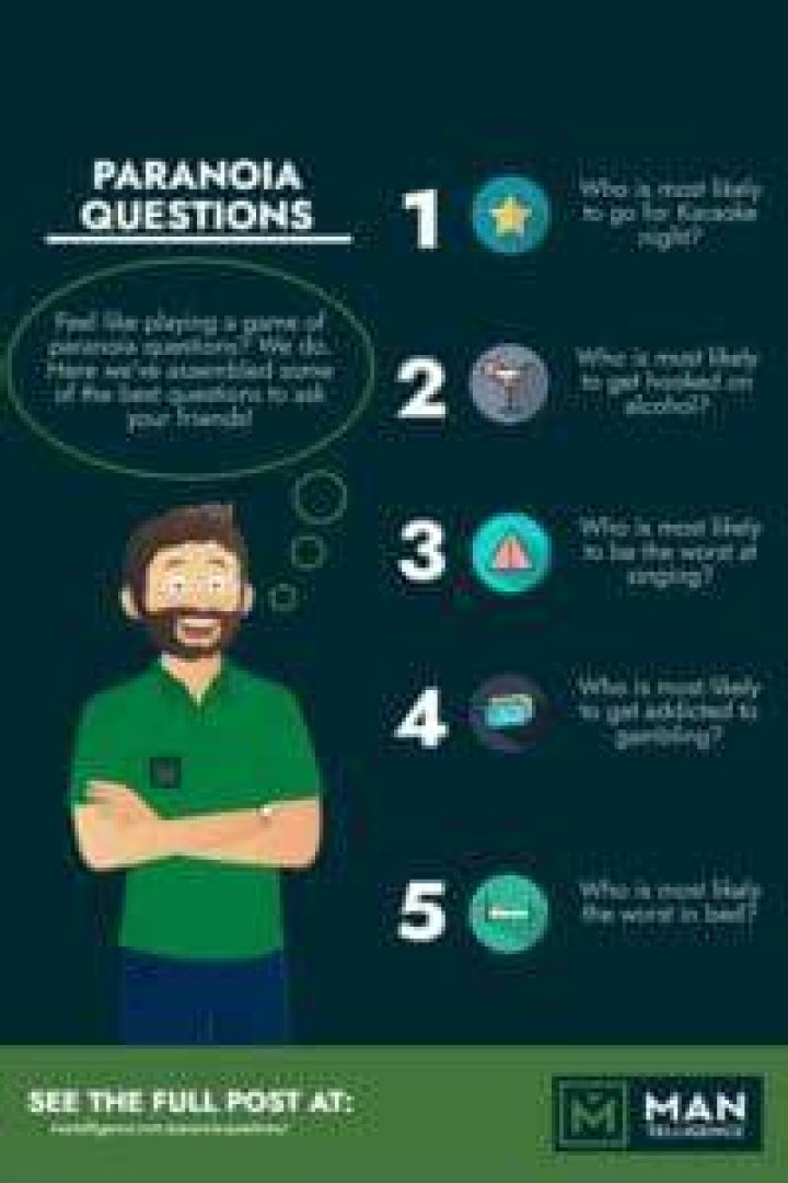 30+ Really Good Paranoia Game Questions (Funny, Dirty, NSFW)