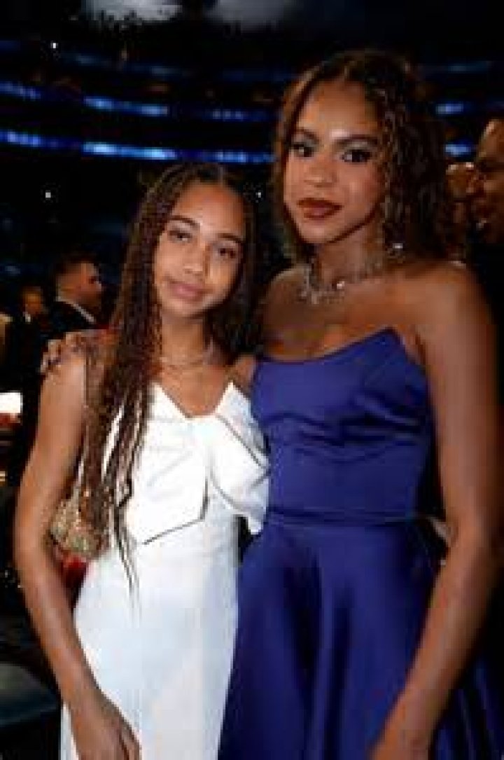 Beyoncé and Blue Ivy Match in Sequined Jerseys for Concert