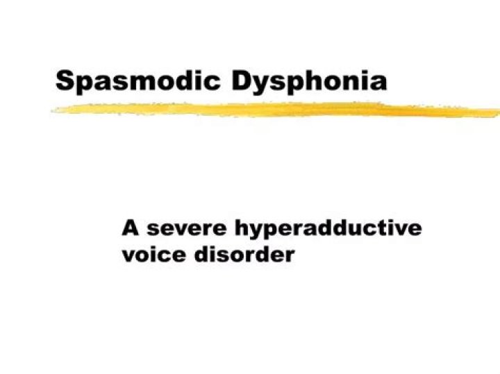 PPT Spasmodic Dysphonia PowerPoint Presentation, free download ID