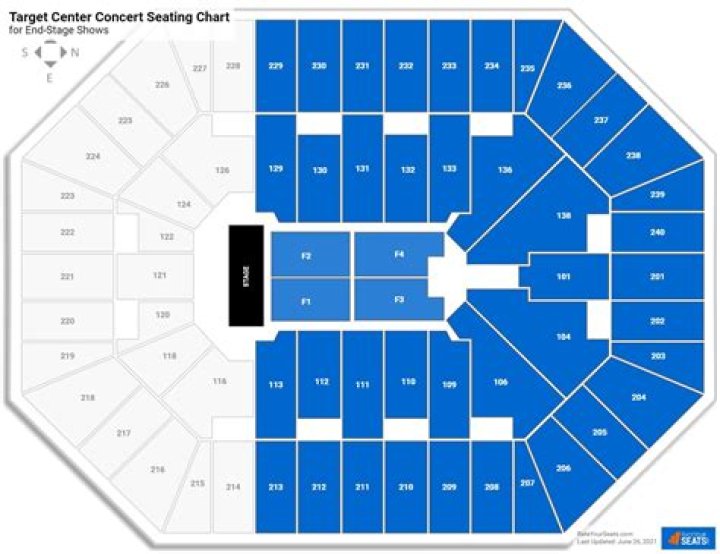 Target Center Seating Chart Concert